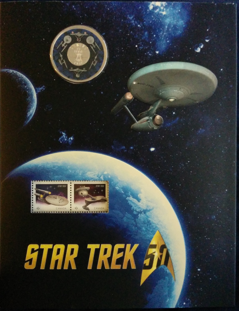 Illustration for article titled Got My Canadian Star Trek Quarter and Stamp Set